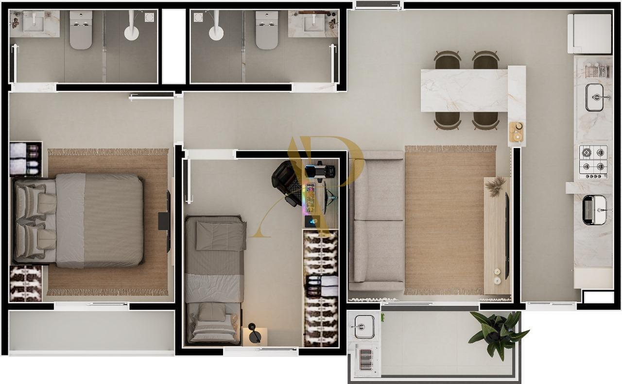 Apartamento, 2 quartos, 55 m² - Foto 7